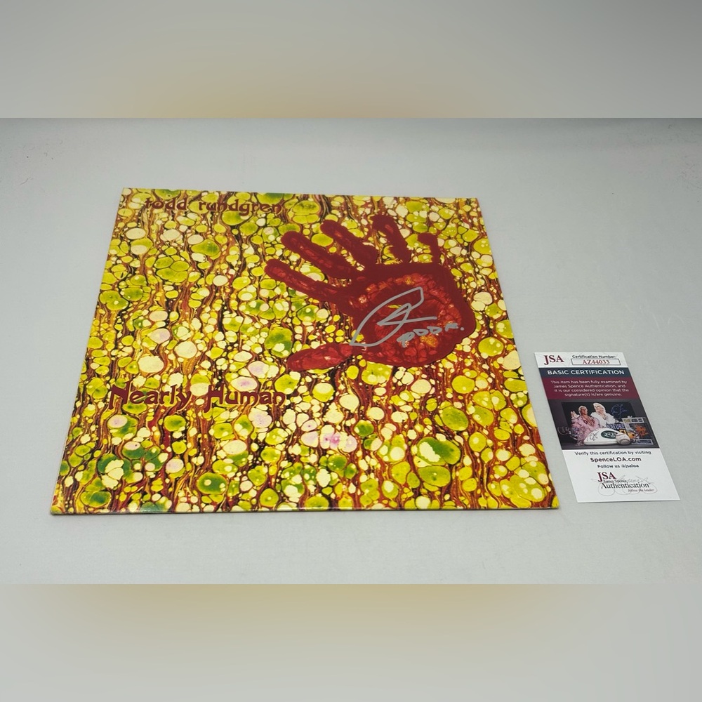 Todd Rundgren signed Nearly Human Album JSA COA‎